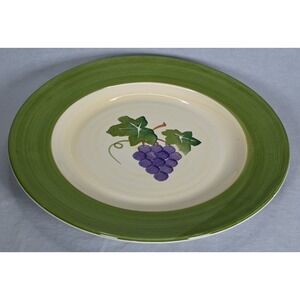 Culinary Arts Studio 14" Round Platter Chop Plate Grapes Serving Dish